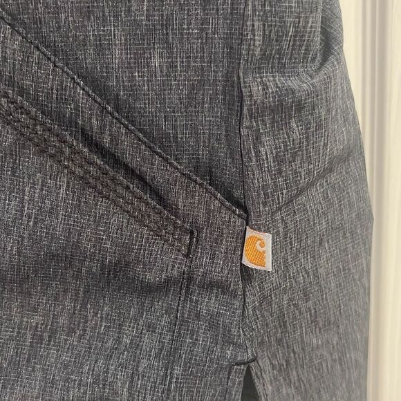 ✨HP✨Carhartt Women's Multi-Pocket V-Neck Medical Scrub Grey Sz XL Top✨ - Picture 7 of 8